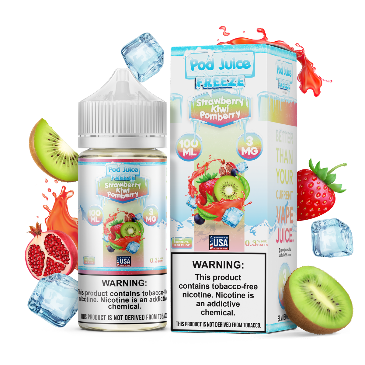 why do disposable vapes get clogged Pod Juice x Hyde 100ml - Peach Pear Freeze main image 1
