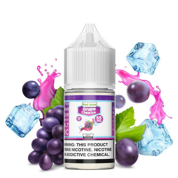 Grape Chew Ice Salt Nicotine - Pod Juice